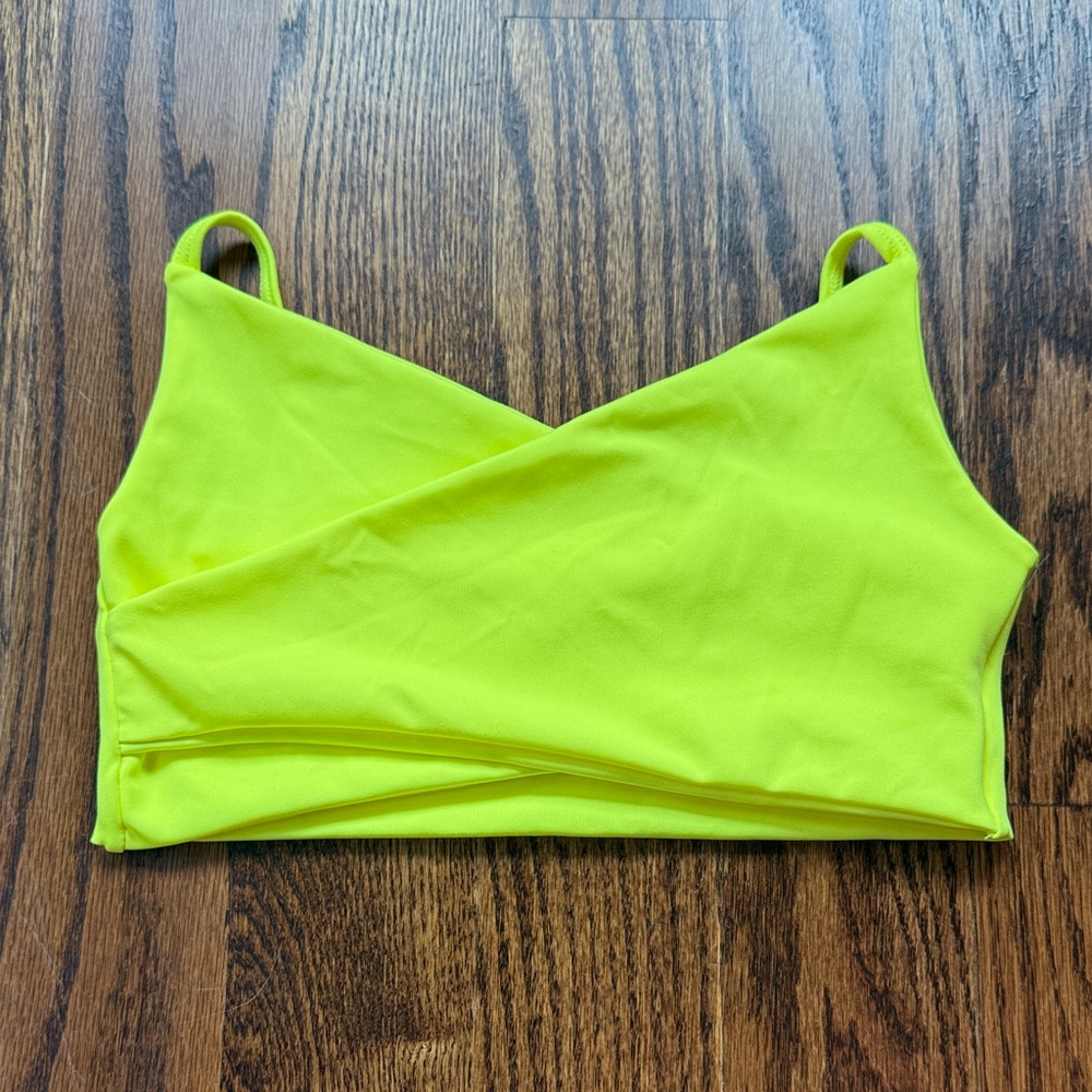 Five Dancewear Neon Yellow Crop Bralette Top